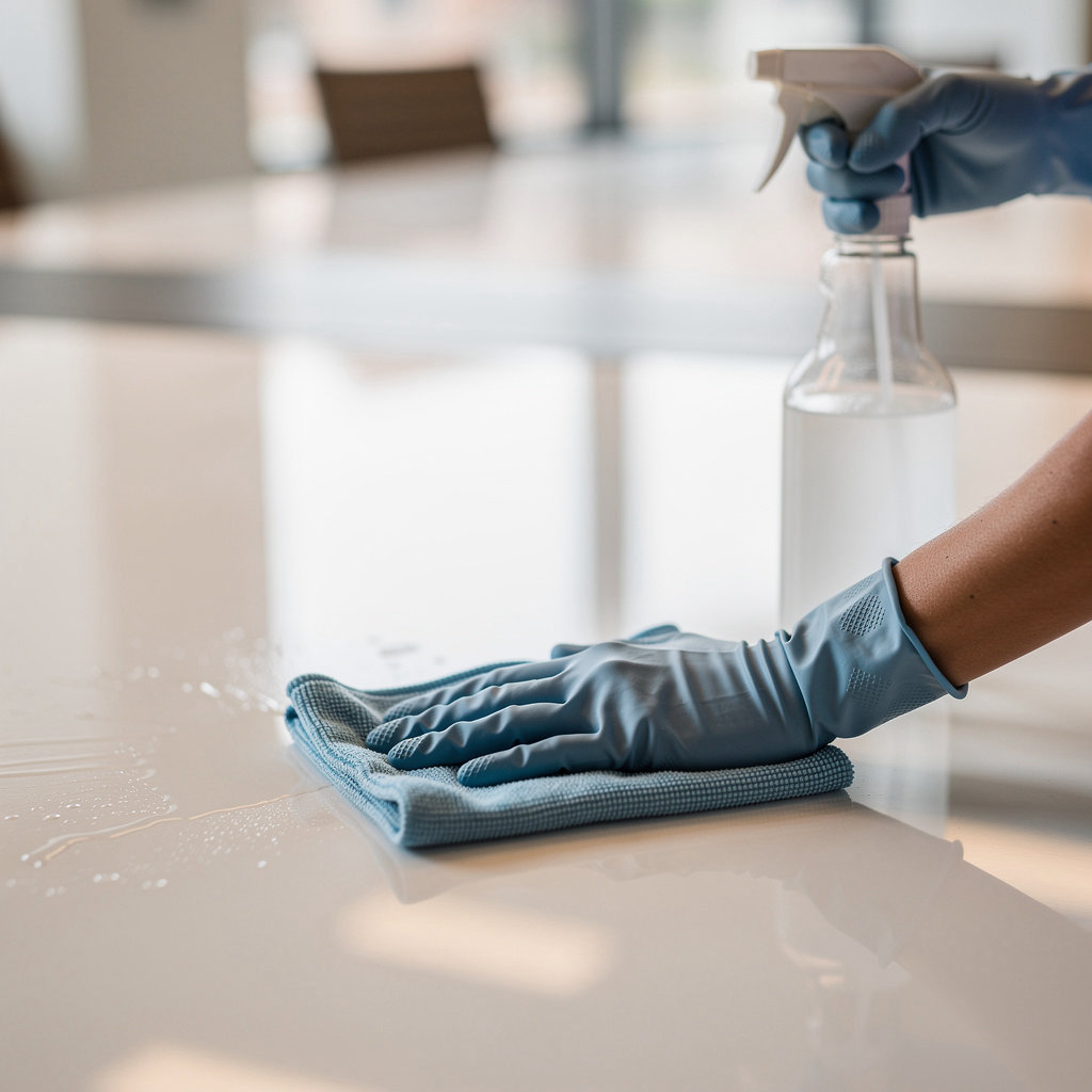Action Cleaning Corporation San Diego professional team providing commercial janitorial services in a San Diego office